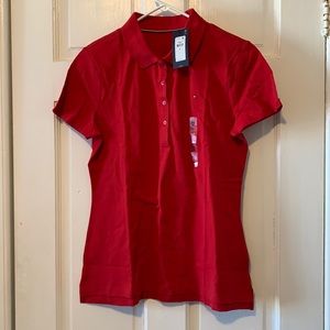 Tommy Hilfiger red polo New With Tags